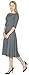 Marycrafts Women's Fit Flare Tea Midi Dress for Office Business Work