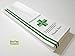 Dispensary Prescription Bags, Green Cross (10x3.5x1.5) Gusseted Paper Pharmacy Bag, Medication Packaging for Drug Stores, Designed for Marijuana Patients, Generic Statement for State Compliance (100)