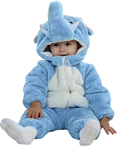 Baby Boys girls Infant Elephant Bunting Costume Suit Winter Romper Snowsuit