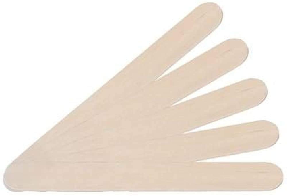 Wooden Mouth Spatulas, Non-Sterile for External Use, Pack of 100, 2 cm x 15 cm