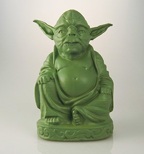 Yoda Buddha Statue Mint Green 2"