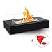 BRIAN & DANY Ventless Tabletop Portable Fire Bowl Pot Bio Ethanol Fireplace Indoor Outdoor Fire Pit in Black w/Fire Killer and Funnel primary