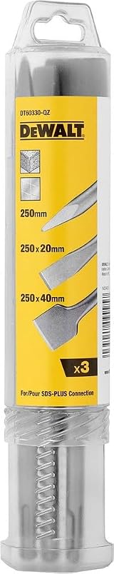 DeWalt SDS-Plus Chisel Set DT60330 with SDS-Plus Holder and Box view 3