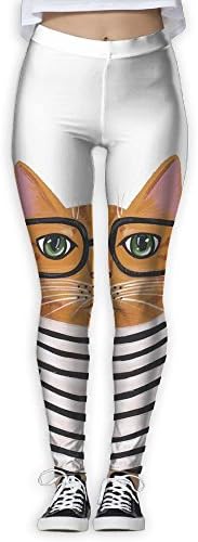 Prison Cat Women Printed Full-Length Yoga Workout Leggings For Running Outdoor Sports