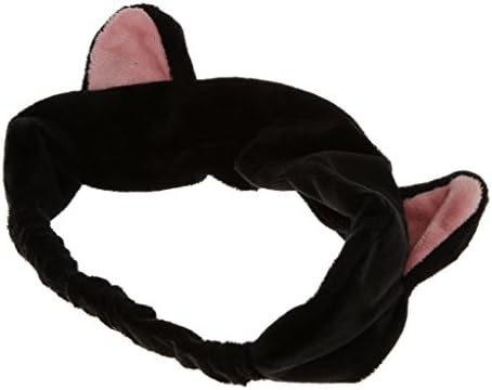 Yerger Girls Cat Ear Makeup Headband Washing Shower Hairband Bathroom Headband