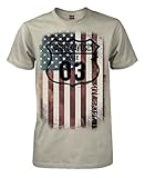 Harley-Davidson Men's 1903 American Flag Short Sleeve T-Shirt, Ice Gray