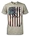Harley-Davidson Men's 1903 American Flag Short Sleeve T-Shirt, Ice Gray