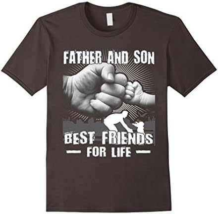 Men's Dad T-Shirt: Father And Son Best Friends For Life T shirt XL Asphalt