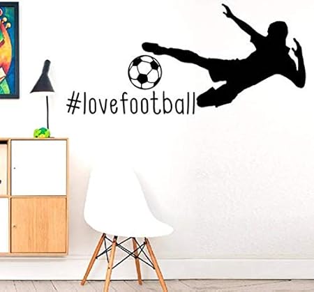 Cliffbennett Hashtag Love Football Passions Hobby Smile Game Football Player Sport Famiglia Citazione Love Decalcomania Da Parete In Vinile Decalcomania Fai Da Te Amazon It Casa E Cucina