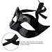 WINOMO Masquerade Mask Black Venetian Villain Costume Party Ball Halloween