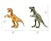 OMGOD 8 pcs Dinosaur Set, Dinosaur Toys Velociraptor Tyrannosaurus Velociraptor/Fast Robber Saichania Stegosaurus Triceratops Branchiosaurus, Kids Toy Realistic Jurassic Action for Boy