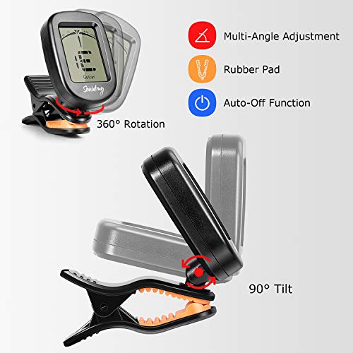 image for Souidmy Guitar Tuner, with Guitar, Bass, Violin, Ukulele and Chromatic