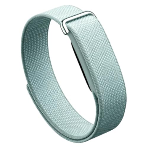Adjustable Nylon Woven Band Hook Ring Strap for Google Fitbit Air Fitness T | Quick-dry breathable sport wristband tool-free easy swap sweatproof durable replacement strap for Fitbit Air daily workout sl