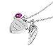 IMEIM A Piece of My Heart is in Heaven Urn Necklace for Women Cremation Jewelry Memorial Necklace for Human Ashes