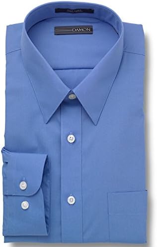 Damon Men's Ultra Poplin Dress Shirt | French Blue 17 x 34/35