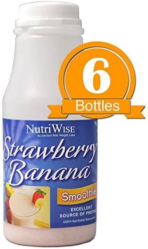 NutriWise - Strawberry Banana High Protein Diet Drink (6/bottles) by NutriWise