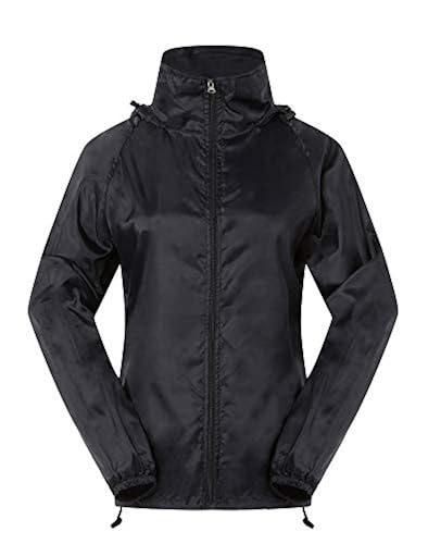 Spmor Women's Lightweight Waterproof Jacket Hooded Windbreaker