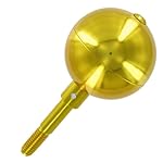 US Flag Store Gold Anodized Aluminum Flagpole Ball Ornament, 3-Inch