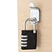 SX-575 4-Dial Combination Disc Padlock, High Security Combination Lock, Indoor, Outdoor Storage Cabinet Padlock, Durable Locker Lock, for Home Improvement, with Shielded Hardened Steel Shackle,Chrome