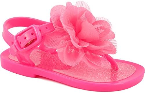 Wee Kids Baby-Girls Sandals Jelly Shoes (Infant Shoes Baby Shoes) Girls Summer Sandals Hot Pink SZ 2