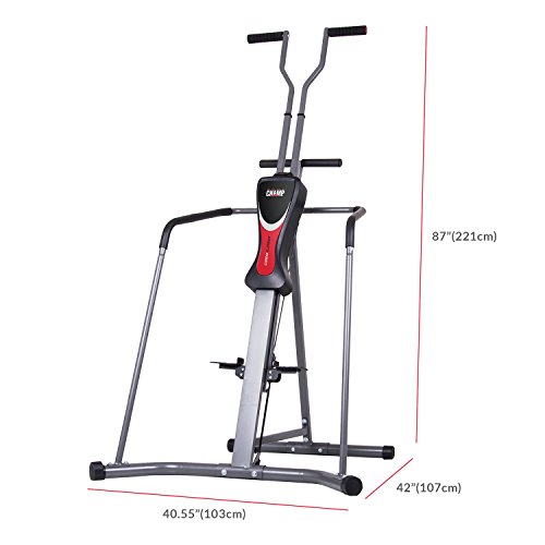 Body Champ Leisa Hart Cardio Vertical Stepper Climber / Includes Assembly Video, Meal Plan Guide, Workout Video access BCR890 - Thumbnail 2