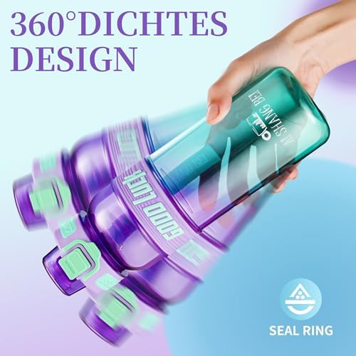 Botella Agua Motivacional, Botella de Agua, 1Litro para beber — foto 4 de 7