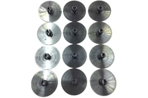 x12 2 Inch 2" Leaf Spring End Tip Wear Pad Anti Squeak Insert Cushion Plastic Silencer Block Round