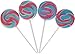 Pink, Blue, & White Swirl Pops Lollipop Suckers (2 dz)