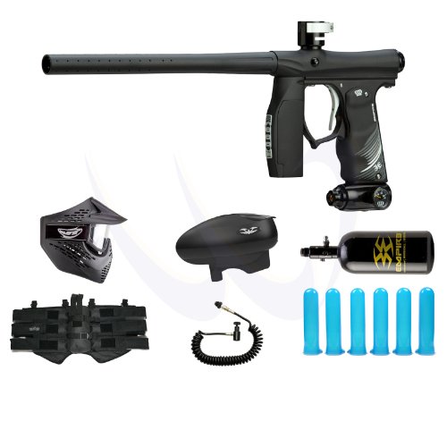 Empire Invert Mini Dust Black Paintball Marker HPA N2 Valken Extreme Combo