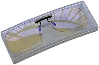 Computer Reading Blue Light blocker UV Clip On Glasses Yellow Lens
