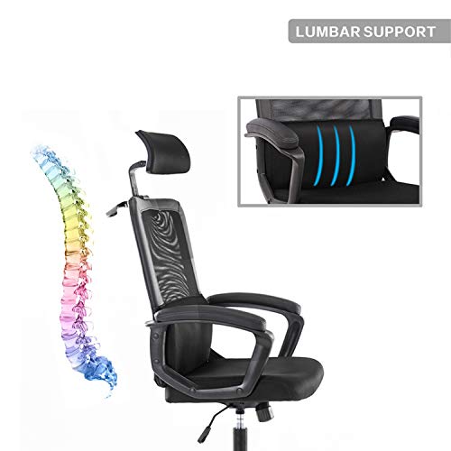 Smugdesk Mesh Office Chair, High Back Ergonomic Desk Task Chair Padding