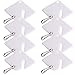 30PCS Plastic White Key Tags, Writable Slotted Rack Key Tags with Snap Hook Key Identify Tags Bulk Key Tags for Key Cabinet