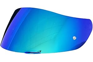 BSTOP K1 Face Shield Uv-Protected for AGV K1, K1S, K3SV, K5, K5S Helmet Shield Visor Windshield (Revo Deep Blue-Day use only)