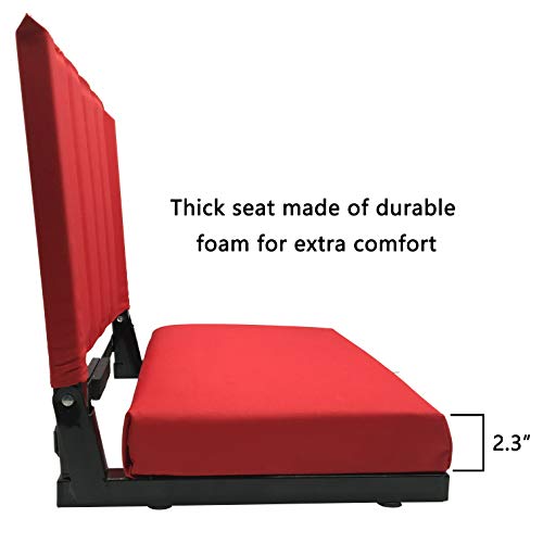 image for SPORTBEATS Stadium Seats, Bleacher Seat Chair with Durable Back Suppor