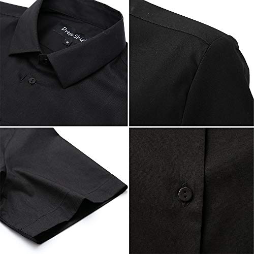 HORSE SECRET Womens Dress Shirts and Blouses for Work Black Button Down Shirts Size 6 - Thumbnail 6