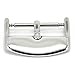 Wellfit Watch Bands Straps Replacement Buckle Watch Watchband Clasp - Choice of Color and Size - Vacuum PVD Finish (18mm, Stainless Steel)