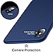 VANMASS iPhone X Case Matte Finish Flexible Soft Gel TPU Sleek Cover Shell Thin Slim Fit Apple Original Natural Touch Apple iPhone X - Dark Blue