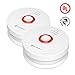 SITERLINK Smoke Detectors Battery Operated, Smoke Alarm with Test-Silence Button, Photoelectric Sensor Fire Alarms Smoke Detectors with LED Lights, UL Listed Fire Alarm for House, GS528A, 2 Packs
