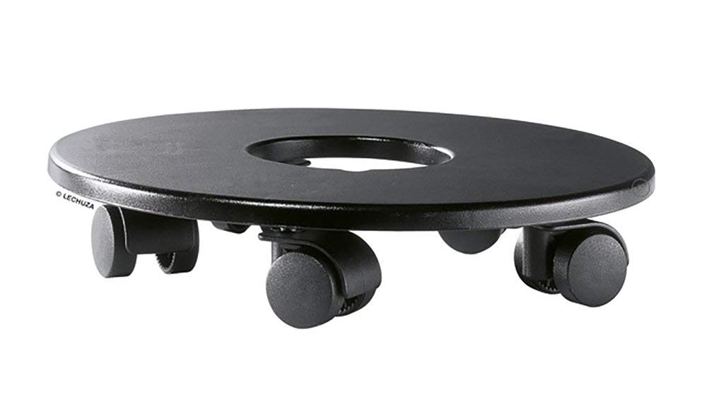 LECHUZA CLASSICO 43 rolling base, QUADRO 43, PURO 50 black 19880