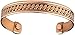 Solid Men Women Pure Copper Bracelet with Magnets Therapy Cuff Wrist Bangle to Heal Mcb7