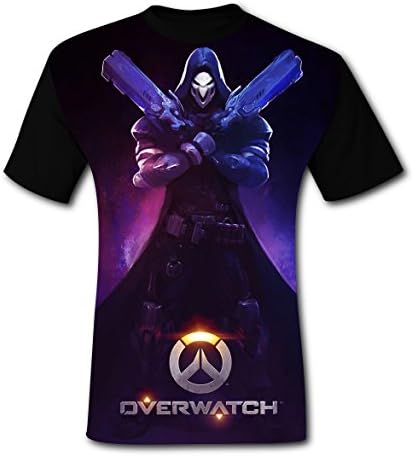 LSCX003 Over_x_W Stylish 3D Printing Men's Short Sleeve Shirts XL