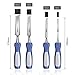 TACKLIFE 4Pcs Wood Chisel Set, Bevel Edged, Chrome Vanadium Wood Carving Tools with Honing Guide, Sharpening Stone, Storage Case, Steel Butt & Solid-gripping Handle for DIY Woodworking - HWC6A