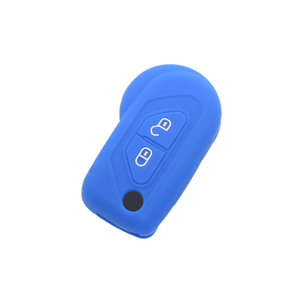 BROVACS Silicone Cover Protector Case Holder Skin Jacket Compatible with CITROEN 2 Button Flip Remote Key Fob CV4311 Deep Blue