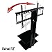 Swiveling TV Wall Mount with Two Shelves (Shelf)