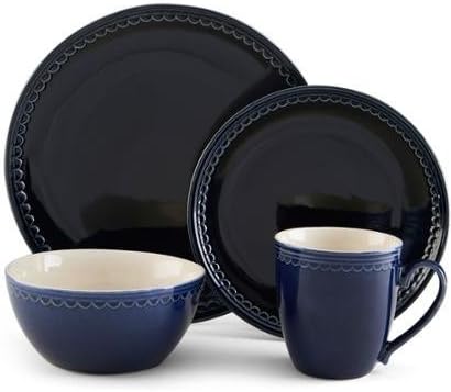 Pfaltzgraff Studio Blue Loop 16-Piece Set