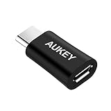 AUKEY USB-C Adapter Type-C to Micro USB Adapter for MacBook Pro, Samsung Galaxy S8, Nexus 6P 5X, LG G5 V20, Google Pixel and More