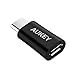 AUKEY USB-C Adapter Type-C to Micro USB Adapter for MacBook Pro, Samsung Galaxy S8, Nexus 6P 5X, LG G5 V20, Google Pixel and More
