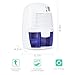 hysure Portable Mini Dehumidifier, Deshumidificador, Bathroom Dehumidifier Electric for Bedroom, Baby Room, Home, Crawl Space, RV, White