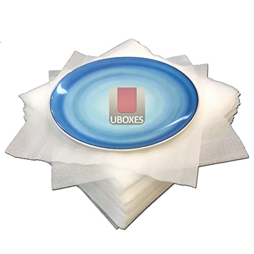 UBOXES (50 Pack) Foam Sheets 12″ x 12″ – 3/32″ Thick Cushioning Wrap