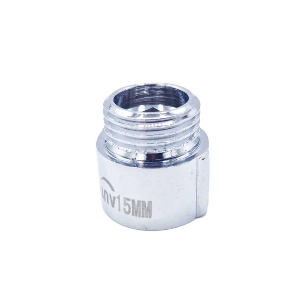 1/2" BSP (15mm) Pipe Thread Extension Female x Male Chrome Brass - 15mm Long